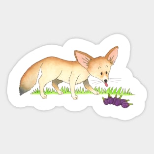 F is for Fennec Fox Sticker